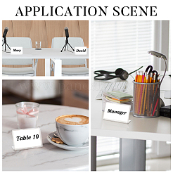 L-образный прозрачный акриловый держатель для табличек с наклоном назад ODIS-WH0002-35