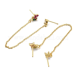 Серьги кубического циркония&nbsp;EJEW-G355-11G