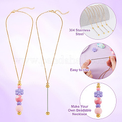 Изготовление ожерелий из нержавеющей стали 304 NJEW-TAC0012-02