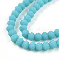 Нити из матовых непрозрачных стеклянных бусин EGLA-A034-P3mm-MD24-A