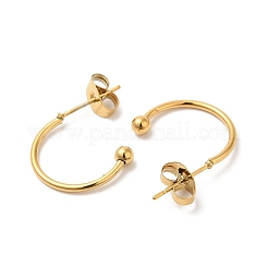 Orecchino a perno in acciaio inossidabile 304&nbsp;EJEW-H134-02A-G