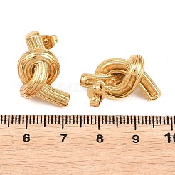 Boucles d'oreilles à tige en acier inoxydable 304&nbsp;EJEW-L317-01G-01