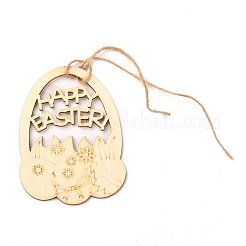 Сделай сам в форме яйца ручной работы выдалбливают граффити из дерева WOOD-G007-03