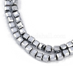 Гальванические нити из синтетических немагнитных гематитовых бусин G-H072-C01-02