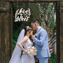 Креативное настенное украшение из натурального дерева WOOD-WH0041-019