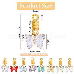 Алюминиевые дреды для плетения волос HJEW-AB00034