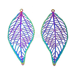 Ионное покрытие(ip) 201 нержавеющая сталь филигранные большие подвески&nbsp;STAS-S118-098