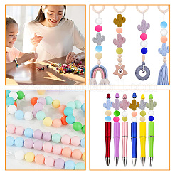 112 шт. 16 стильных экологически чистых силиконовых бусины для пищевых продуктов SIL-GO0001-01