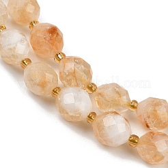 Природный желтый кварц нитей бисера G-N342-149I-22