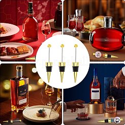 Tappo per vino rosso in lega con perline 18 pz&nbsp;AJEW-SZ0002-50