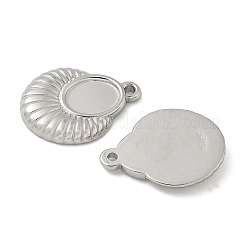 Оправы для подвесок из нержавеющей стали 304 в виде кабошонов STAS-D127-16P