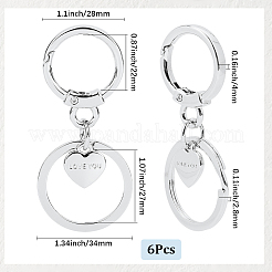 6 шт. застежки для брелка из сплава&nbsp;FIND-SC0014-43P