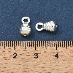 925 подвеска в форме капли из стерлингового серебра с рифленой поверхностью.&nbsp;STER-A050-06S