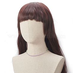 Ожерелья из граненого градиентного стекла из бисера для женщин NJEW-JN04195