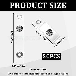 50 шт. ремешок для держателя бейджа из ПВХ&nbsp;FIND-CP0003-14C