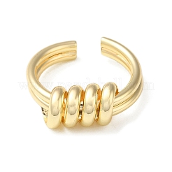 Кольцо из латуни с открытой манжетой RJEW-C037-03G