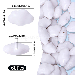 60 Stück undurchsichtige Acrylperlen&nbsp;OACR-SC0002-83