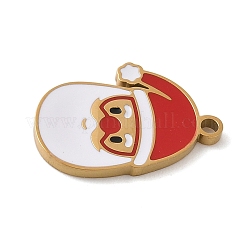 Эмалевые подвески из нержавеющей стали 304 с рождественской тематикой STAS-K312-04B-G