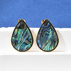 Серьги-гвоздики из нержавеющей стали 304&nbsp;EJEW-C138-01G