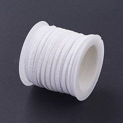 3x1.5 мм белый плоский искусственного замша шнур&nbsp;X-LW-R003-21