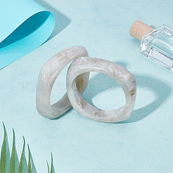 2шт. Акриловый браслет с имитацией мрамора для женщин&nbsp;BJEW-UN0001-69B