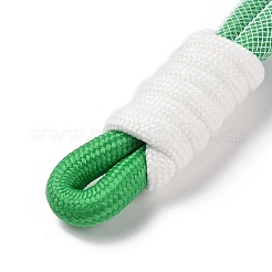 編み込みナイロンストラップ  キーチェーン、バッグ、携帯電話のストラップ用のプラスチック部品  ミックスカラー  150x40x16mm&nbsp;AJEW-C035-02