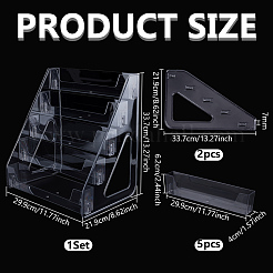 Одноуровневые акриловые подставки для косметических украшений&nbsp;ODIS-WH0043-217A