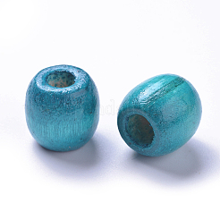 Крашеные бусины из натурального клена&nbsp;WOOD-Q007-16mm-06-LF