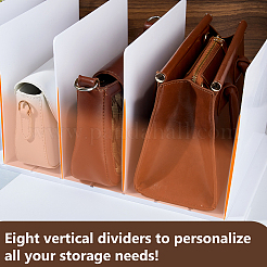 Пластиковая вешалка для одежды органайзер для сумок AJEW-WH0270-736