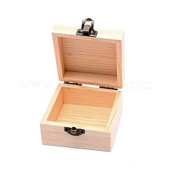Scatola di legno di pino&nbsp;CON-WH0080-10