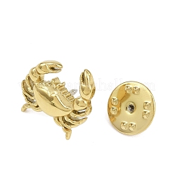 Булавки для одежды из нержавеющей стали 304 с обратной стороной в виде краба JEWB-P051-02G