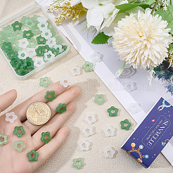 90 Stück 3 Farben Glasimitat Jade Knopf Anhänger&nbsp;DIY-SC0032-65