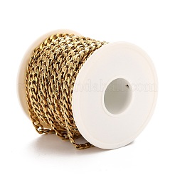 Цепи кубинские звенья из нержавеющей стали 304 с вакуумным покрытием pvd CHS-K016-02A-G