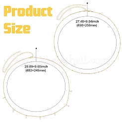 2 шт. наборы цепных ремней из сплава AJEW-CJC0015-005