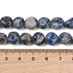 Perles de jaspe tache bleue naturelle&nbsp;GG-CBA787B-A29