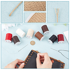 9 рулон круглого вощеного полиэфирного шнура 9 цветов YC-PH0002-41