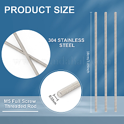 304 нержавеющая сталь m5 стержень с полной резьбой FIND-WH0290-51P