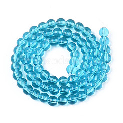 Прозрачные стеклянные бусины GLAA-N058-4mm-B01