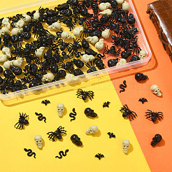 200 шт. 5 стиля кабошонов из смолы на тему Хэллоуина AJEW-SP0002-93