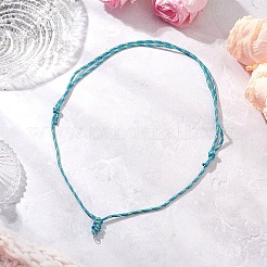 6 шт. 6-х цветный регулируемый шнур из полиэстера и спандекса для изготовления ожерелья&nbsp;NJEW-JN05362