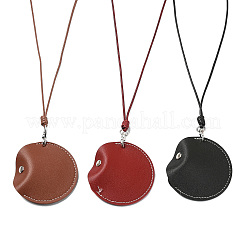 Leder Bluetooth Kopfhörer Aufbewahrungstasche zum Umhängen Halskette&nbsp;ST-CJ0027-03