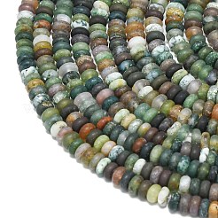 Природного индийского агата бисер нитей&nbsp;G-P575-A08-4x2mm