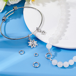 6 шт. 3 стиля 925 застежки-крутилки из стерлингового серебра STER-PH0003-73P