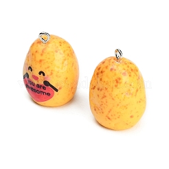 Résine opaque avec pendentifs en alliage&nbsp;RE-CBA08CD-07A