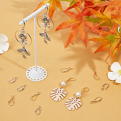 20 пара 2-х стилевых латунных крючков для сережек KK-BBC0004-30