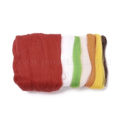 Брошь на новогоднюю тематику Санта-Клаус набор для валяния иглой DIY-K055-09