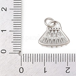 Ciondoli in ottone zirconi chiari micro pavé&nbsp;KK-G544-01P-01