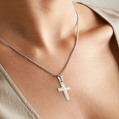 4 шт. персонализированные кресты-подвески из нержавеющей стали 201&nbsp;STAS-LP0002-62