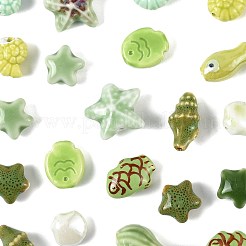 26шт 13 стиля фарфоровые бусины ручной работы&nbsp;PORC-FS0001-41