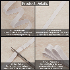 Плоские эластичные шнуры из полиэстера SRIB-GF0001-35A-02